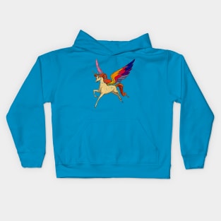 Nostalgialypse unicorn Vintage Look Design Kids Hoodie